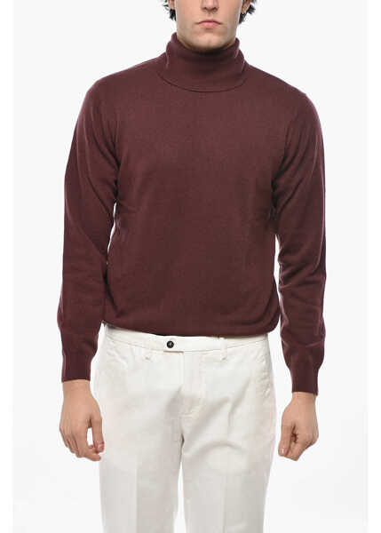 Pulovere CORNELIANI Cc Collection Turtleneck Cashmere Blend Sweater Red Barbati (BM 19681313) 1