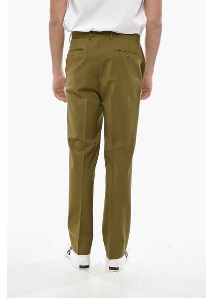 Pantaloni casual CORNELIANI Cc Collection 4-Pocketed Virgin Wool Pants With Hidden Closu Green Barbati (BM 19681325) 2