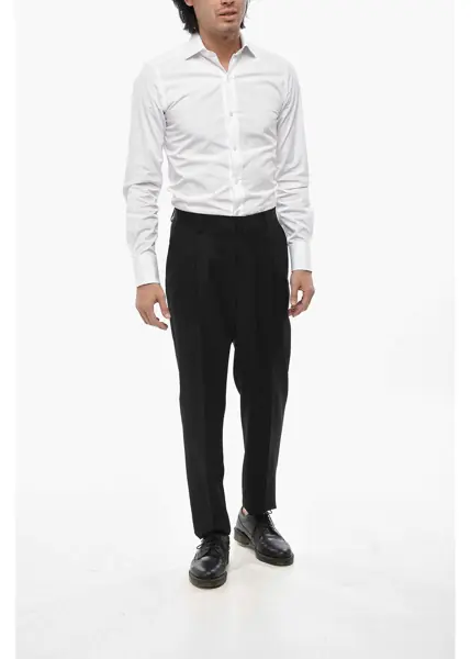 Pantaloni eleganti CORNELIANI 4-Pocketed Collective Mohair Blend Pants Black Barbati (BM 19681328) 3