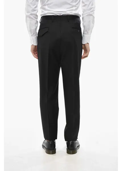 Pantaloni eleganti CORNELIANI 4-Pocketed Collective Mohair Blend Pants Black Barbati (BM 19681328) 4