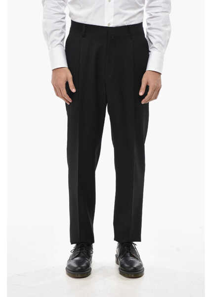 Pantaloni eleganti CORNELIANI 4-Pocketed Collective Mohair Blend Pants Black Barbati (BM 19681328) 1