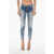 DSQUARED2 Vintage Effect Skinny Fit Jeans 13Cm Blue