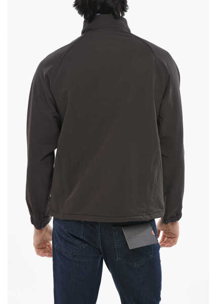 Jachete Hiking Patrol Solid Color Soft Shell Windbreaker Jacket With Fleeced Inner Brown Barbati (BM 19681334) 2