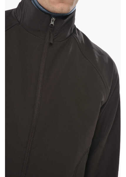 Jachete Hiking Patrol Solid Color Soft Shell Windbreaker Jacket With Fleeced Inner Brown Barbati (BM 19681334) 3