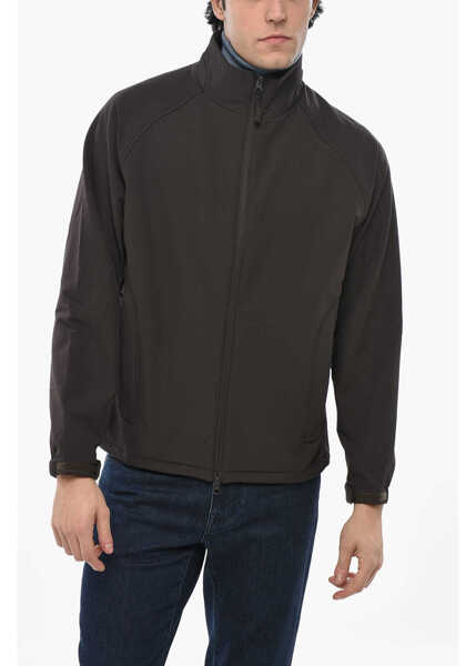 Jachete Hiking Patrol Solid Color Soft Shell Windbreaker Jacket With Fleeced Inner Brown Barbati (BM 19681334) 1