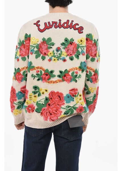 Pulovere Gucci Crew-Neck Euridice Sweater With Floral Embroideries Embellis Multicolor Barbati (BM 19681337) 2