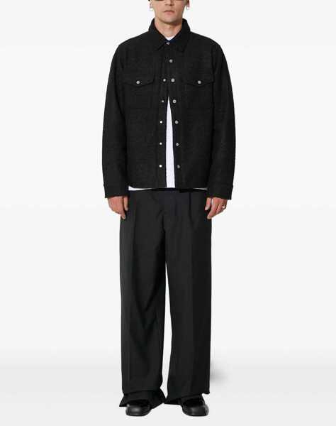 Jachete Billionaire Boys Club Solid Color Overshirt Jacket With Embroidered Logo Black Barbati (BM 19681340) 2