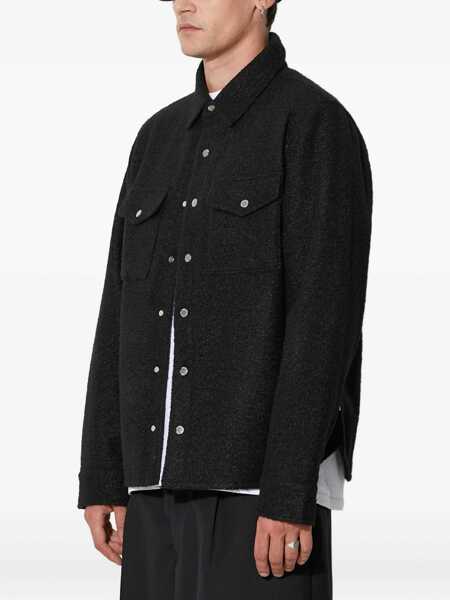 Jachete Billionaire Boys Club Solid Color Overshirt Jacket With Embroidered Logo Black Barbati (BM 19681340) 3