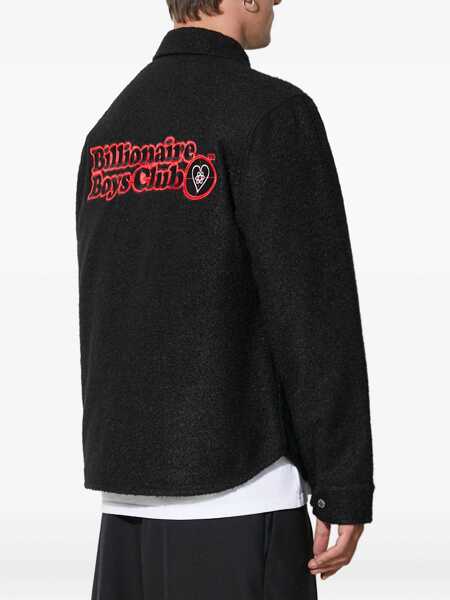 Jachete Billionaire Boys Club Solid Color Overshirt Jacket With Embroidered Logo Black Barbati (BM 19681340) 4