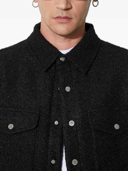Jachete Billionaire Boys Club Solid Color Overshirt Jacket With Embroidered Logo Black Barbati (BM 19681340) 5