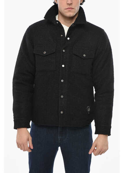 Jachete Billionaire Boys Club Solid Color Overshirt Jacket With Embroidered Logo Black Barbati (BM 19681340) 1
