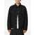 Billionaire Boys Club Solid Color Overshirt Jacket With Embroidered Logo Black