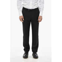 Pantaloni eleganti Code 4-Pocketed Virgin Wool Pants With Belt Loops Barbati