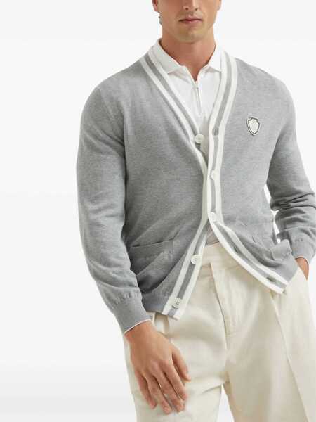 Cardigane Brunello Cucinelli Cotton Cardigan GRIGIOPANAMA Barbati (BM 19681463) 3