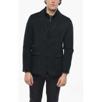 Sacouri Cc Collection Solid Color 3-Button Blazer With Removable Che Barbati