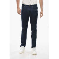 Blugi slim fit Stretch Cotton Dark Washed Slim Fit Denims 20Cm Barbati