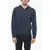 CORNELIANI Cc Collection Cashmere Blend Full Zip Sweater With Hood Blue