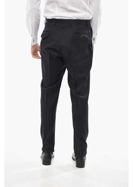 Pantaloni eleganti CORNELIANI 4-Pocketed Collective Mohair Blend Pants Blue Barbati (BM 19681514) 2