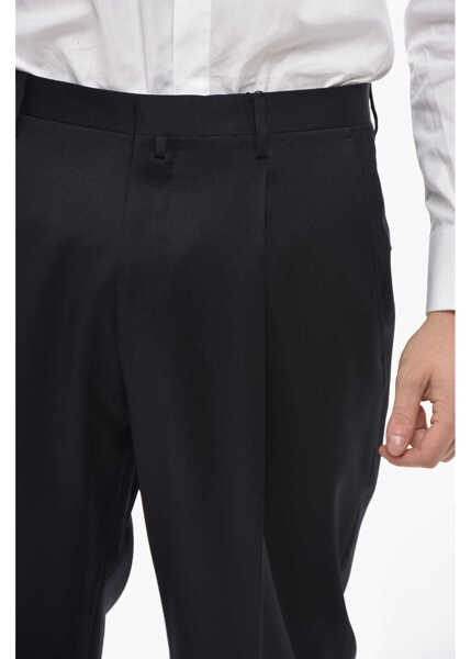 Pantaloni eleganti CORNELIANI 4-Pocketed Collective Mohair Blend Pants Blue Barbati (BM 19681514) 3