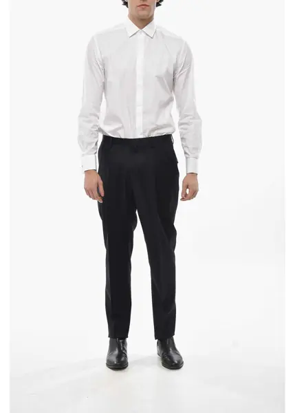 Pantaloni eleganti CORNELIANI 4-Pocketed Collective Mohair Blend Pants Blue Barbati (BM 19681514) 4