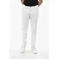 Blugi drepti DSQUARED2 White Bull Skater Fit Denims With Belt Loops 17Cm