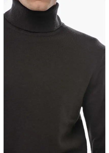 Pulovere CORNELIANI Cc Collection Turtleneck Cashmere Blend Sweater Brown Barbati (BM 19681520) 3