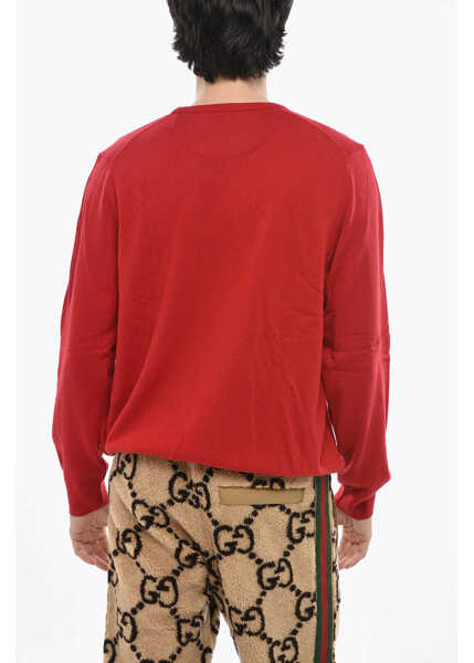 Pulovere Ralph Lauren Wool Crew-Neck Sweater With Embroidered Logo Red Barbati (BM 19681526) 2