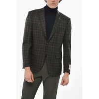 Sacouri Cc Collection Check Right 2 Button Blazer With Breast Pocket Barbati