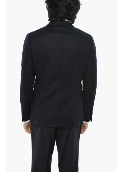 Sacouri CORNELIANI Cc Collection Double-Breasted Retailored Wool Blend Blazer Blue Barbati (BM 19681562) 2