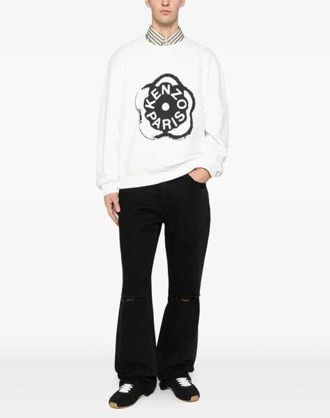 Bluze de trening Kenzo Boke Flower 2.0 cotton Sweatshirt OFF WHITE Barbati (BM 19681661) 2