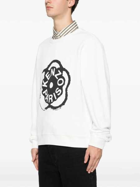 Bluze de trening Kenzo Boke Flower 2.0 cotton Sweatshirt OFF WHITE Barbati (BM 19681661) 3