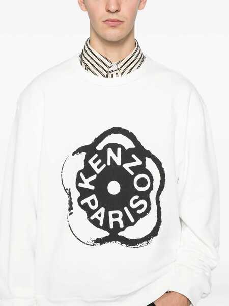 Bluze de trening Kenzo Boke Flower 2.0 cotton Sweatshirt OFF WHITE Barbati (BM 19681661) 5