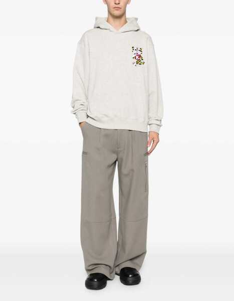 Bluze de trening Kenzo KENZO Wild Tiger embroidered design Hoodie PALE GREY Barbati (BM 19681664) 2