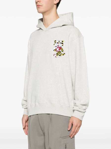 Bluze de trening Kenzo KENZO Wild Tiger embroidered design Hoodie PALE GREY Barbati (BM 19681664) 3