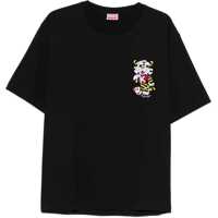 Tricouri Wild Tiger motif embroidered on the chest oversized T-shirt Barbati