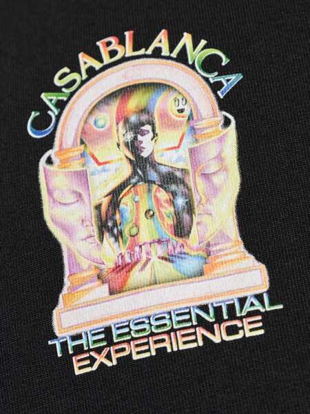 Tricouri Casablanca The essential experience print short-sleeve T-shirt BLACK JERSEY Barbati (BM 19681676) 5