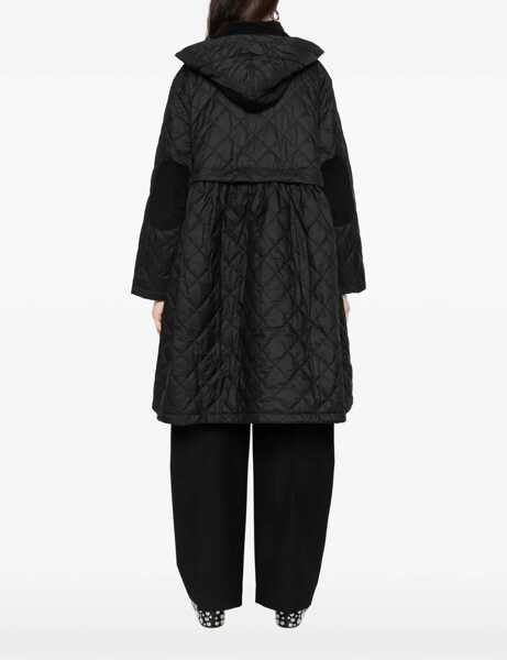 Paltoane Barbour Quilted hooded Coat by Barbour x GANNI BLACK/CLASSIC TARTAN Femei (BM 19681679) 4