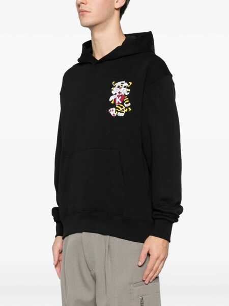 Bluze de trening Kenzo KENZO Wild Tiger embroidered design Hoodie BLACK Barbati (BM 19681703) 3