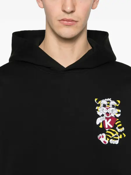 Bluze de trening Kenzo KENZO Wild Tiger embroidered design Hoodie BLACK Barbati (BM 19681703) 5