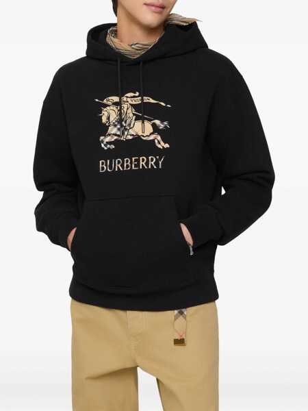 Bluze de trening Burberry Cotton Hoodie with faded EKD BLACK Barbati (BM 19681706) 2
