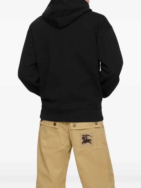 Bluze de trening Burberry Cotton Hoodie with faded EKD BLACK Barbati (BM 19681706) 3