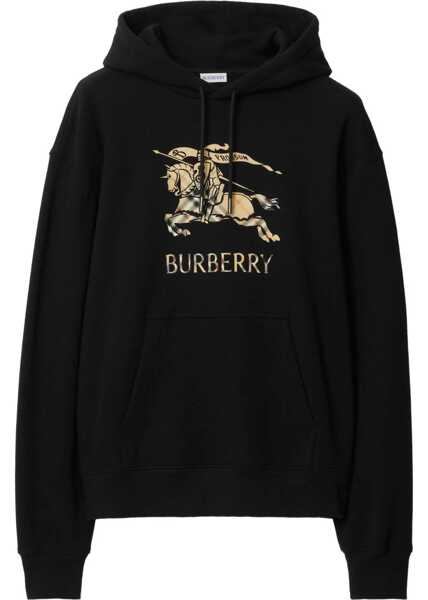 Bluze de trening Burberry Cotton Hoodie with faded EKD BLACK Barbati (BM 19681706) 1