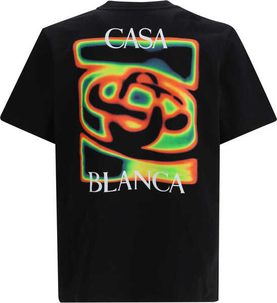 Tricouri Casablanca Heat Map T-shirt BLACK JERSEY Barbati (BM 19681721) 2