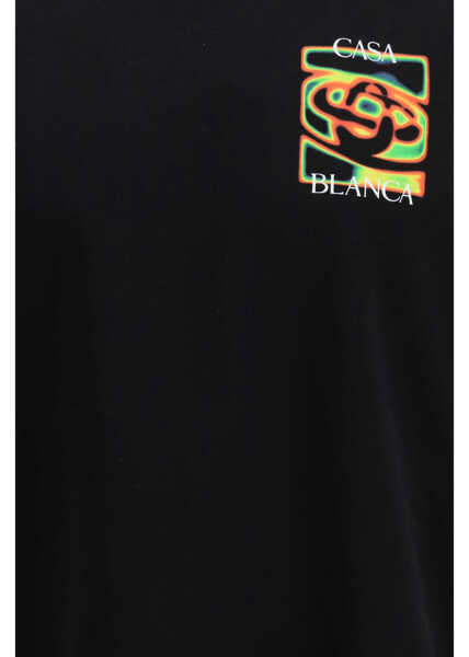 Tricouri Casablanca Heat Map T-shirt BLACK JERSEY Barbati (BM 19681721) 3