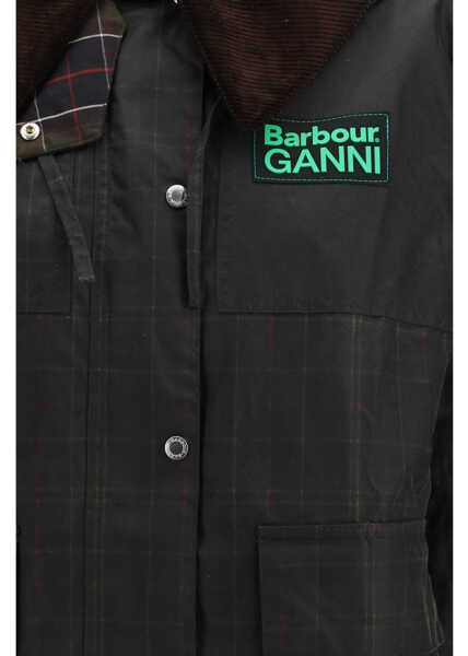 Paltoane Barbour Tartan Waxed Duffle Coat by Barbour x GANNI CLASSIC TARTAN/FERN Femei (BM 19681724) 3