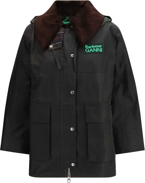 Paltoane Barbour Tartan Waxed Duffle Coat by Barbour x GANNI CLASSIC TARTAN/FERN Femei (BM 19681724) 1