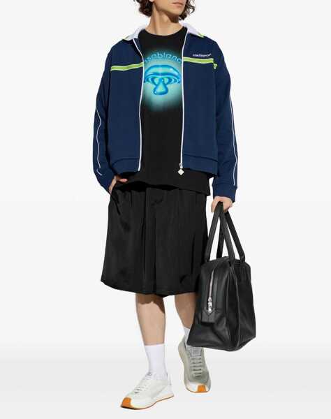 Tricouri Casablanca Airbrush Mushroom print short-sleeve T-shirt BLACK JERSEY Barbati (BM 19681733) 2