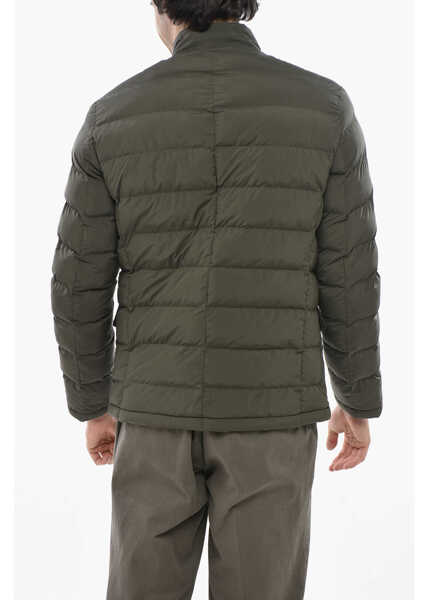 Jachete CORNELIANI Cc Collection Padded And Quilted Jacket With Breast Pocket Green Barbati (BM 19681757) 2