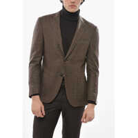 Sacouri Half-Lined Gate Virgin Wool Blazer With District Check Motif Barbati