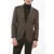 CORNELIANI Half-Lined Gate Virgin Wool Blazer With District Check Motif Brown